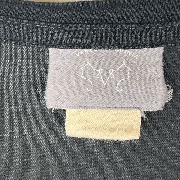 Anthropologie Vanessa Virginia Flutter Sleeve Top Sz XS Black Floral Ruffle - Picture 6 of 15